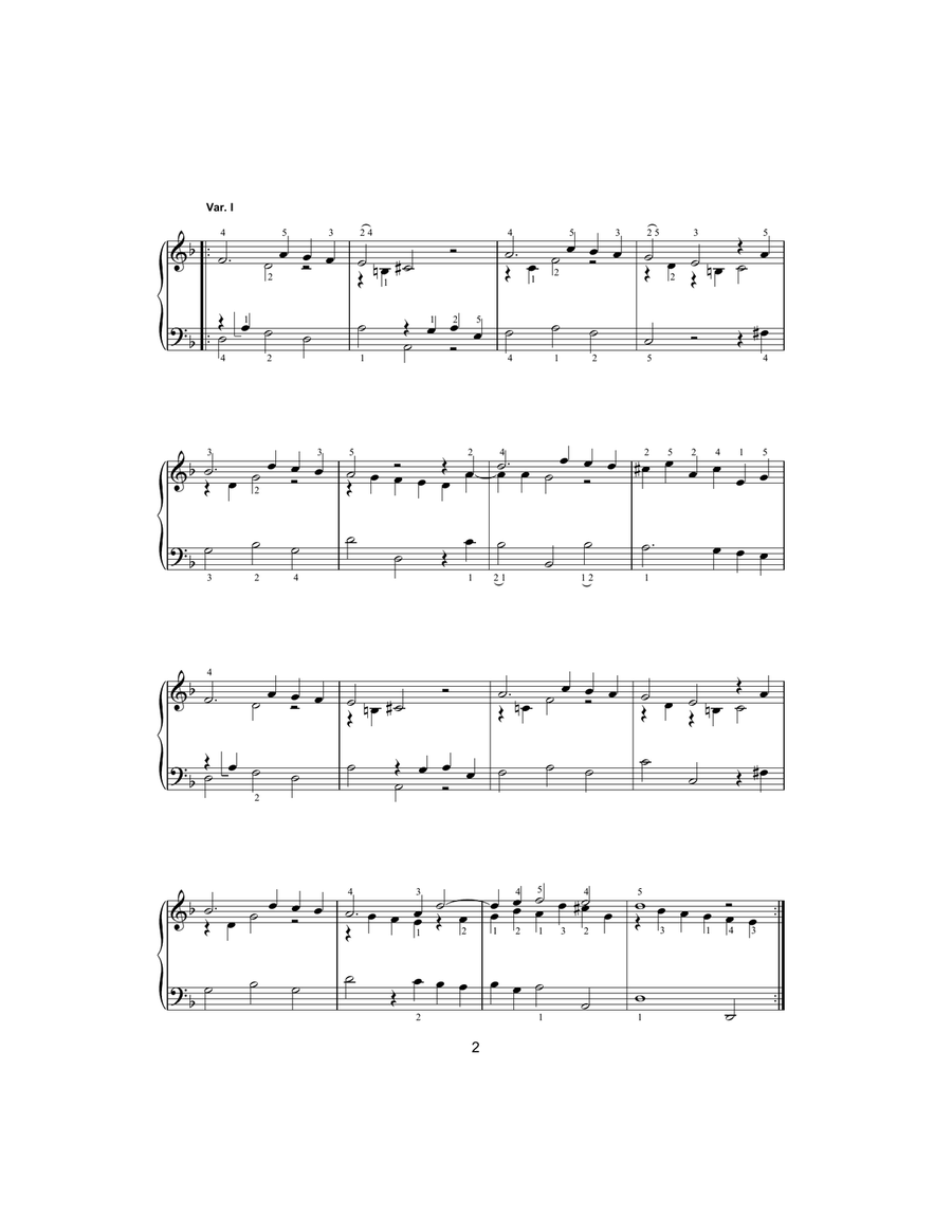 Sarabande (from Harpsichord Suite in D Minor) Harpsichord scores gallery preview page 2