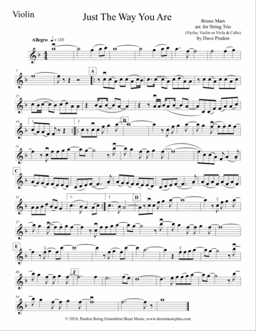 Just The Way You Are String Trio scores gallery preview page 4
