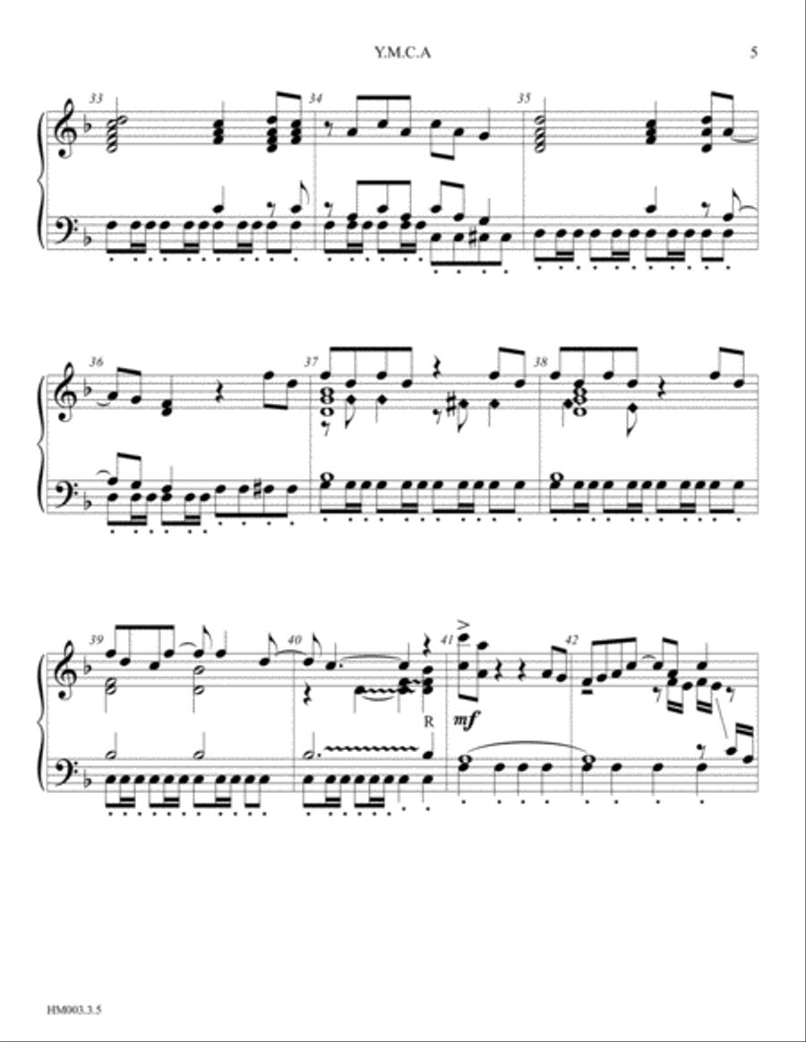 Y.M.C.A. Handbell Choir scores gallery preview page 5