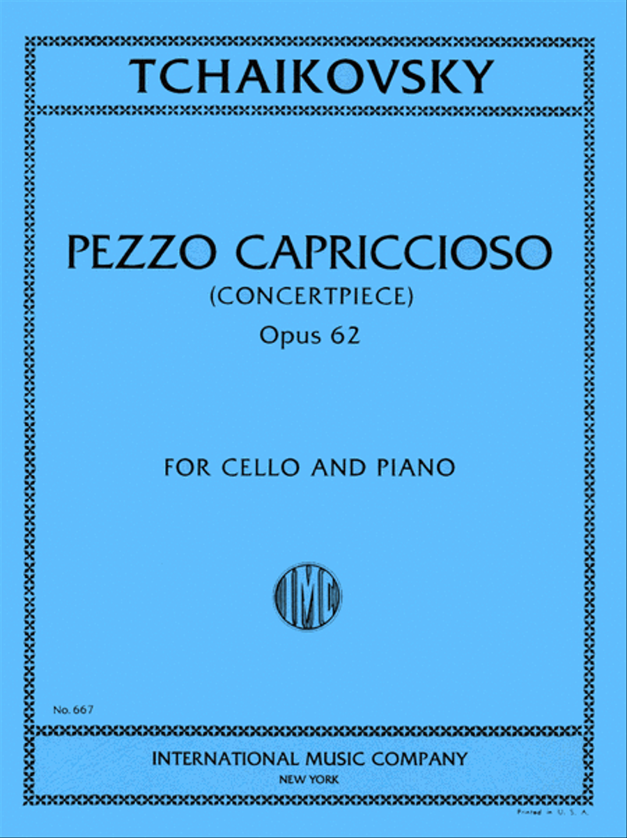 Pezzo Capriccioso, Opus 62. Concertpiece Piano Accompaniment scores gallery preview page 1