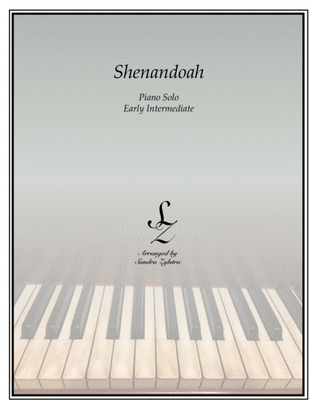 Book cover for Shenandoah (early intermediate piano solo)