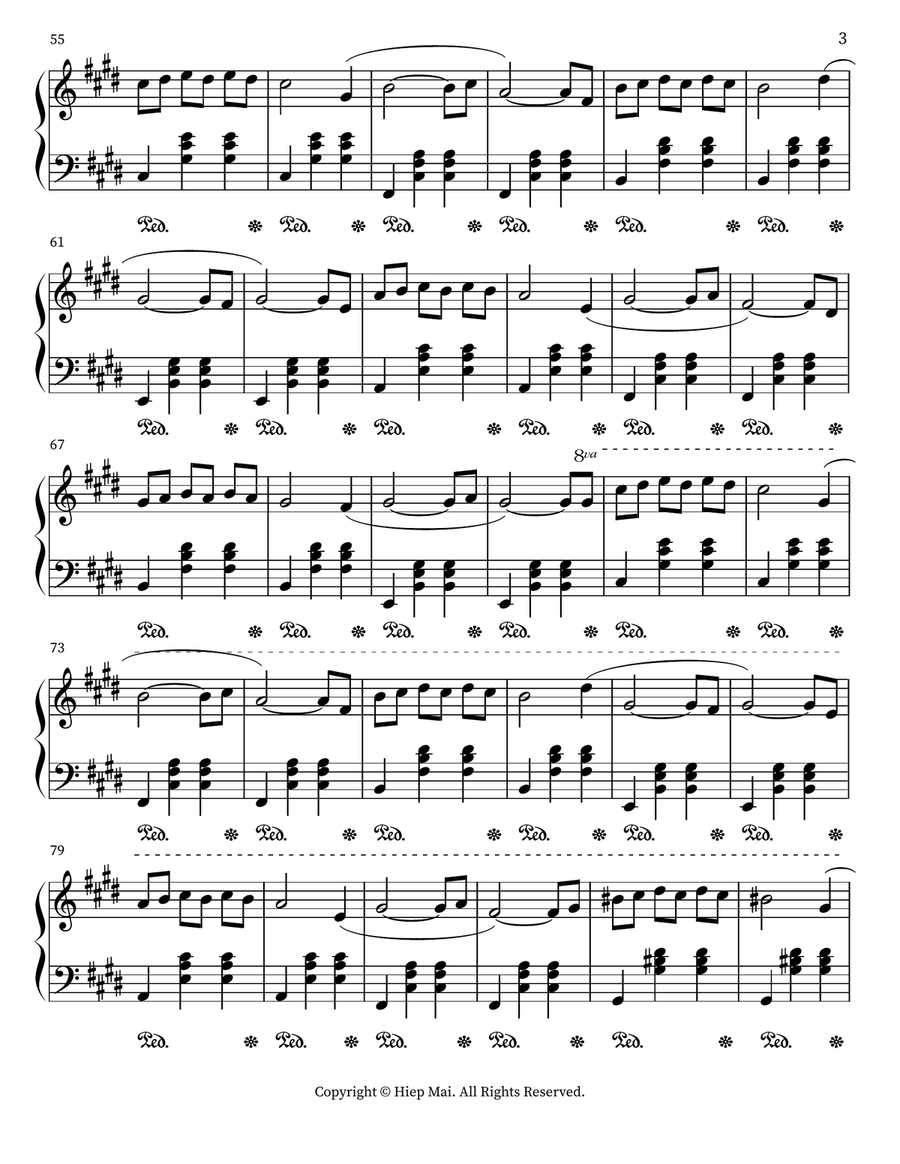 Waltz of Summer Love Waltz of Summer Love Piano scores gallery preview page 3