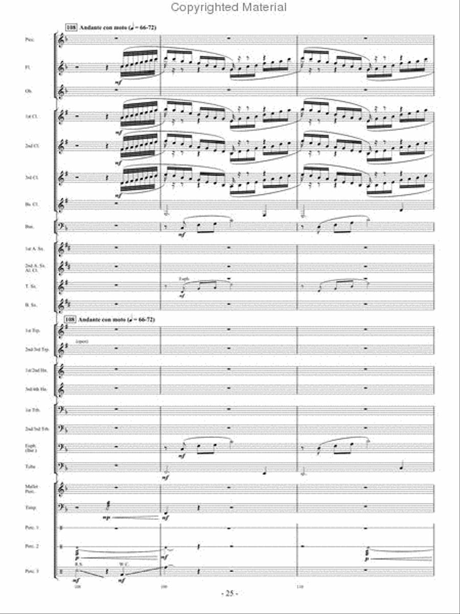 When The Tears Fell Concert Band scores gallery preview page 24