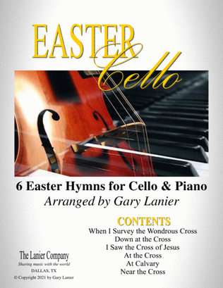 EASTER Cello (6 Easter hymns for Cello & Piano with Score/Parts)