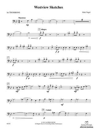Westview Sketches: 1st Trombone