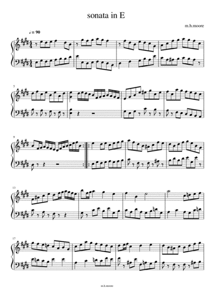 Sonata in E image number null