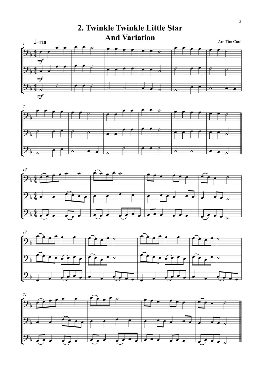 14 Fun Trios For Trombone Trombone Trio scores gallery preview page 3