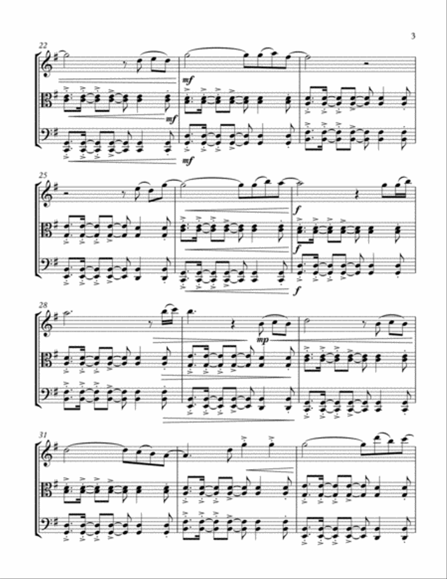 A Sky Full Of Stars A Sky Full Of Stars String Trio scores gallery preview page 4