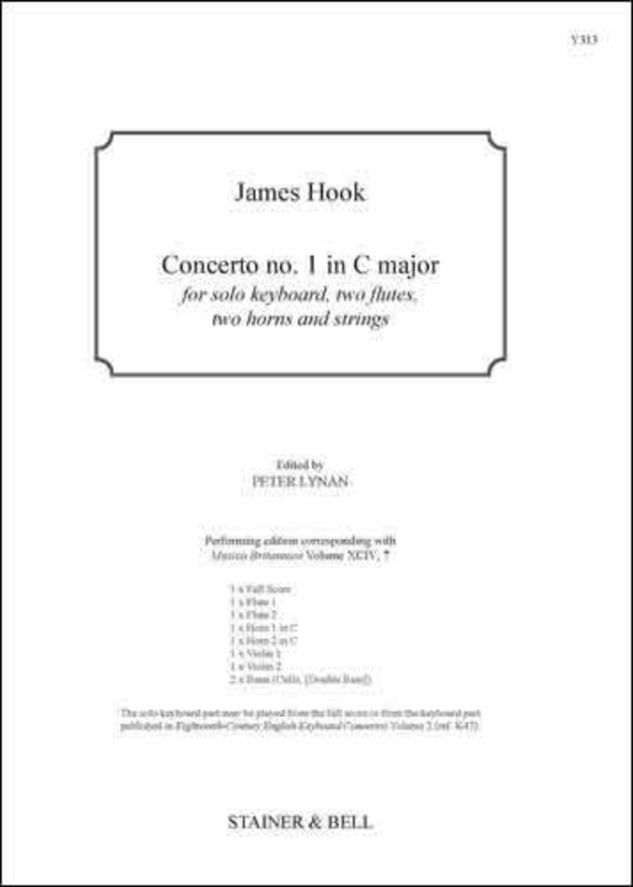Concerto no. 1 in C major. Score and Parts