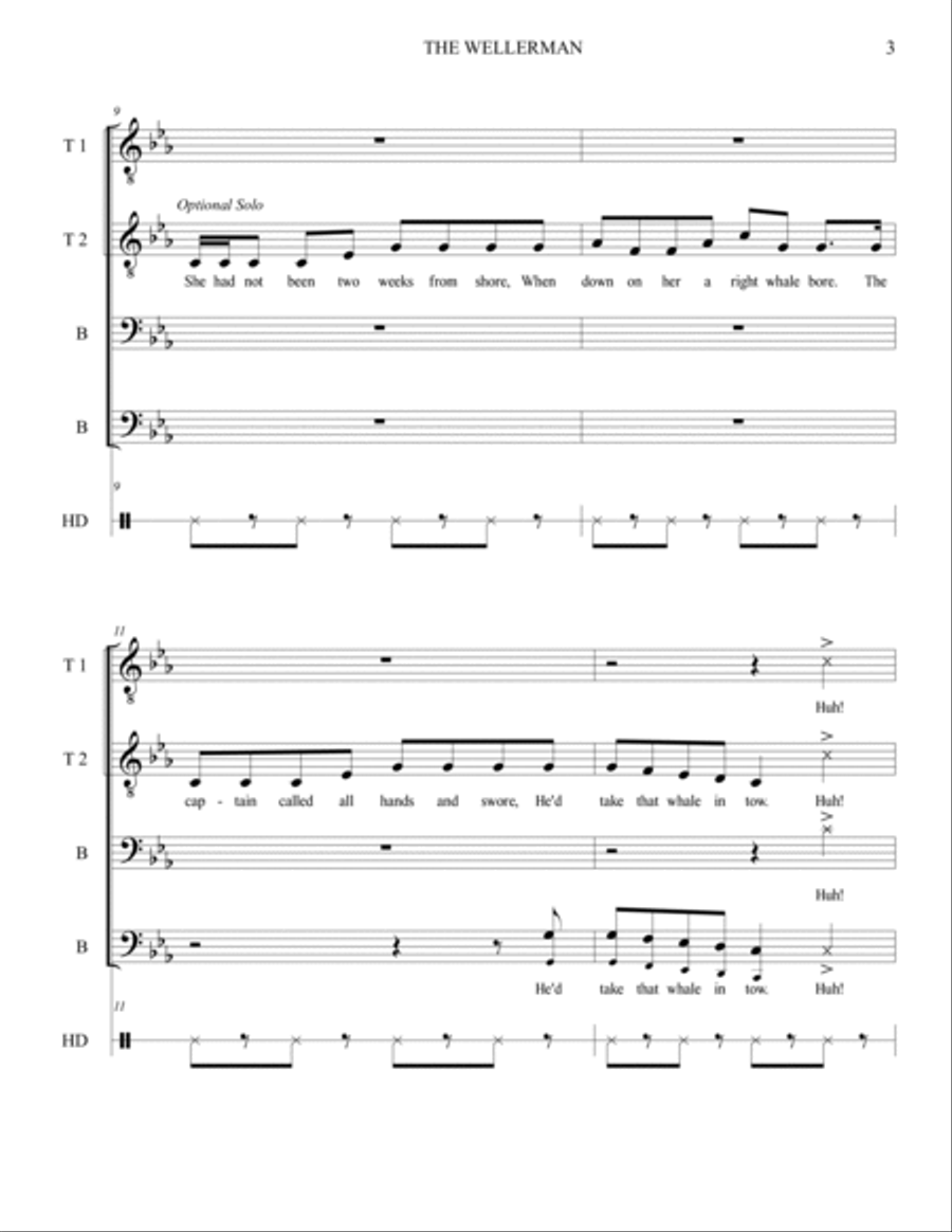 The Wellerman (Sea Shanty) (TTBB) TTBB scores gallery preview page 4