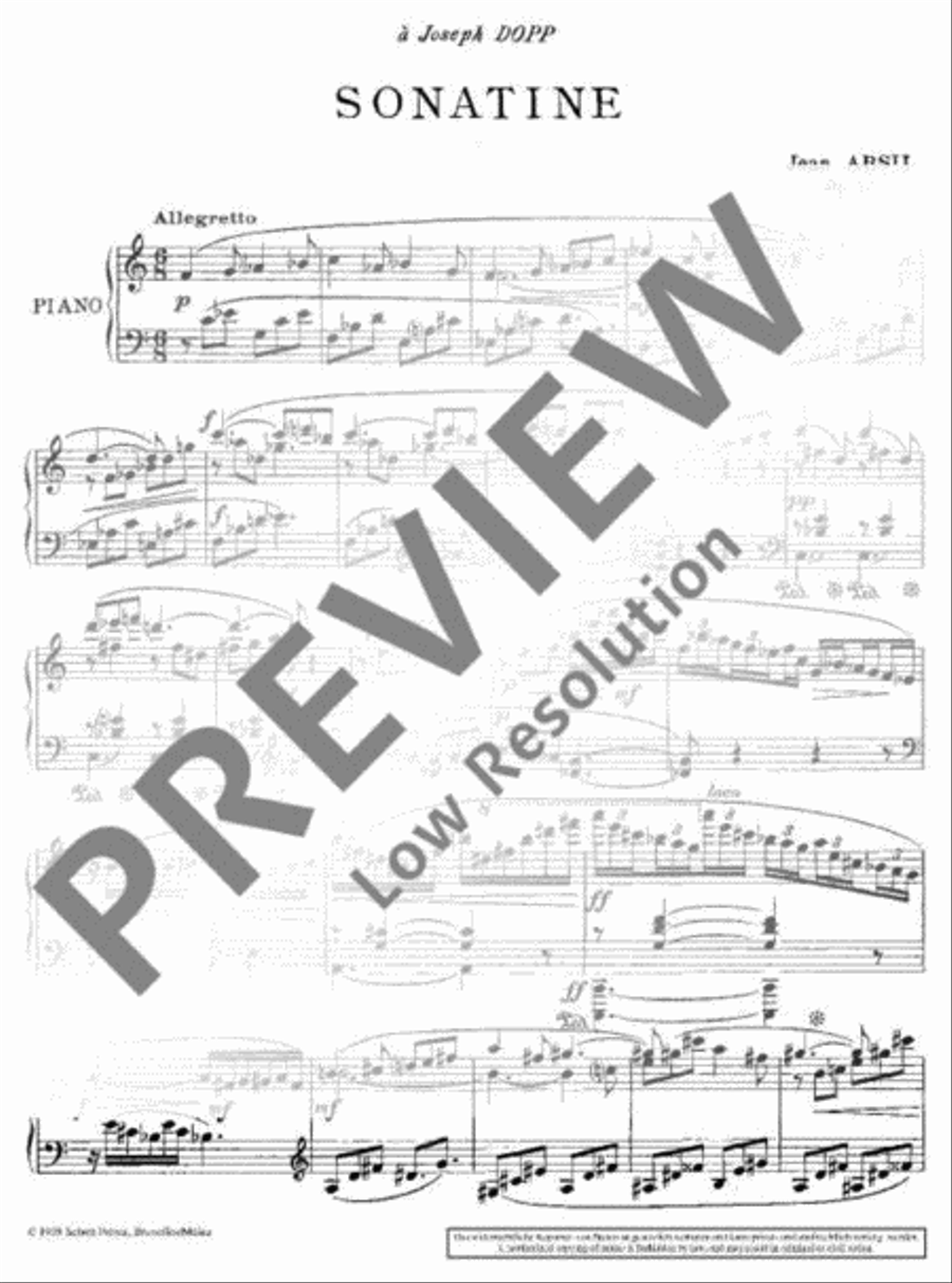 Sonatine Piano Solo scores gallery preview page 4