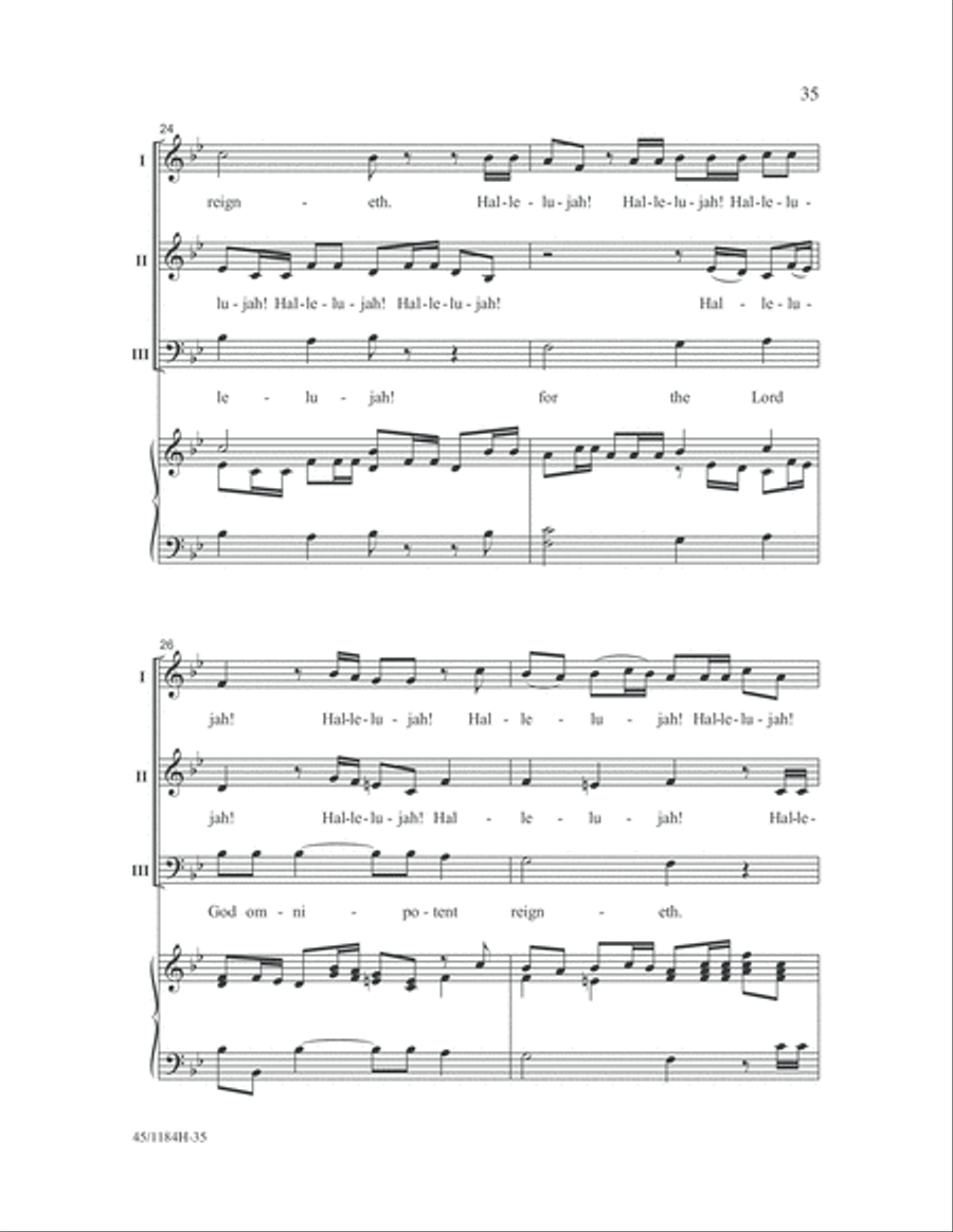 Messiah Messiah 3-Part scores gallery preview page 35