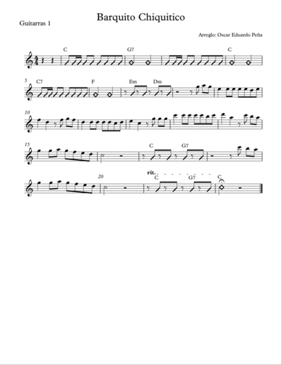Barquito Chiquitico Small Ensemble scores gallery preview page 4