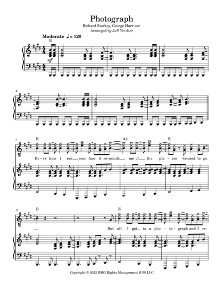 Photograph Photograph Piano, Vocal, Guitar scores gallery preview page 2