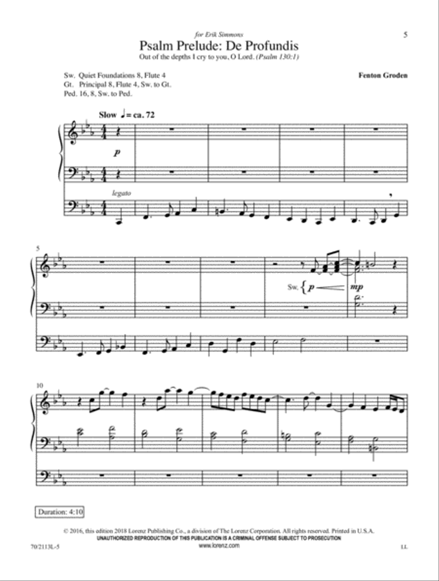 Quiet Reflections Quiet Reflections Organ Solo scores gallery preview page 3