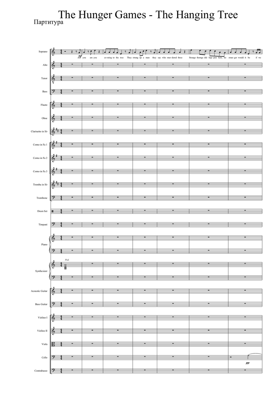 The Hanging Tree Full Orchestra scores gallery preview page 1