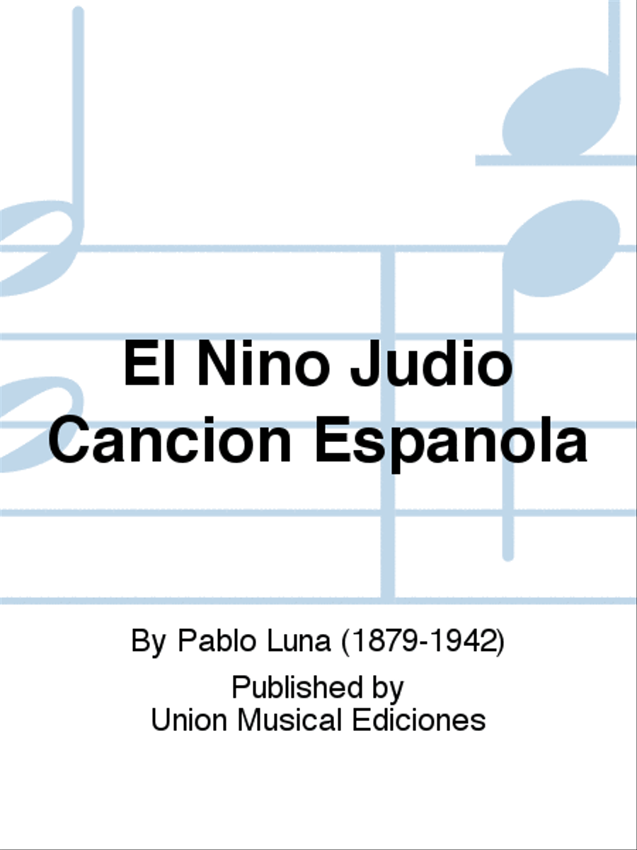 El Nino Judio Cancion Espanola Choir scores gallery preview page 1