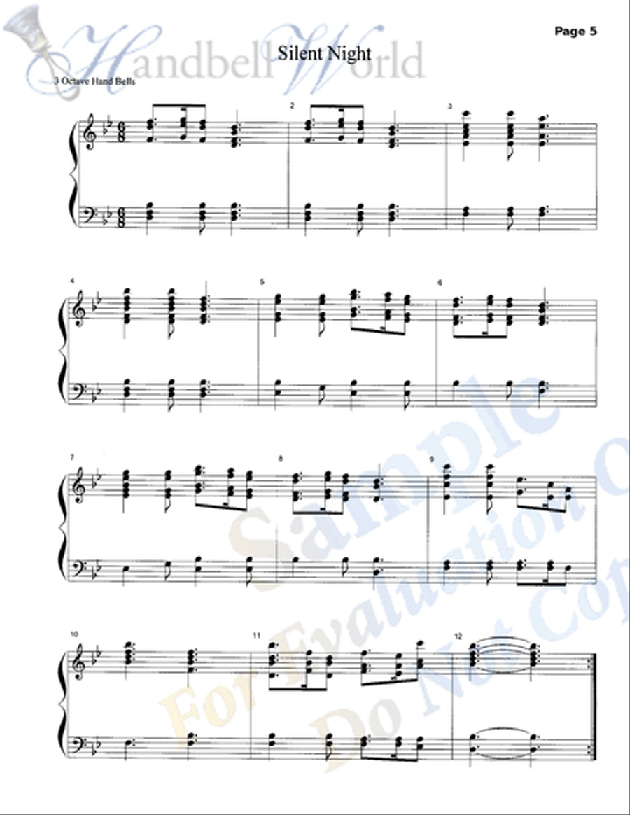 Christmas for Understaffed Bell Choir 3-Octaves scores gallery preview page 4