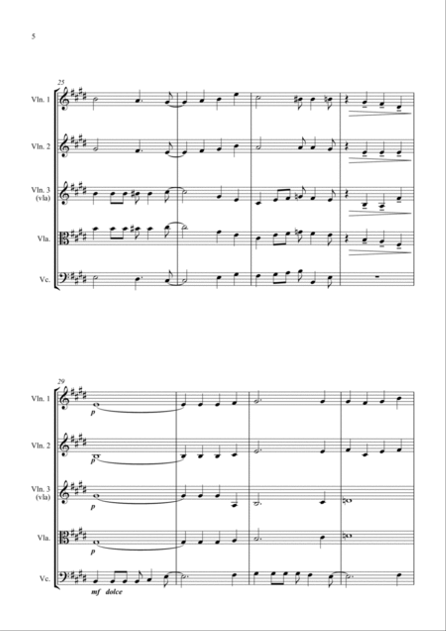 A Shining Light (This Little Light of Mine) - For String Quartet String Quartet scores gallery preview page 6