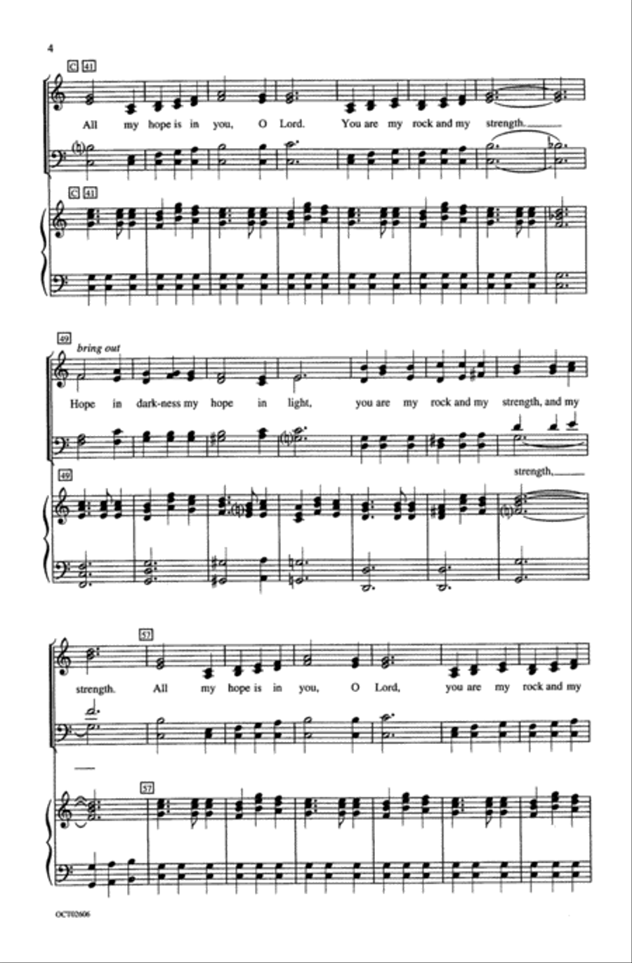 All My Hope (from To Hope! A Celebration) 4-Part scores gallery preview page 4