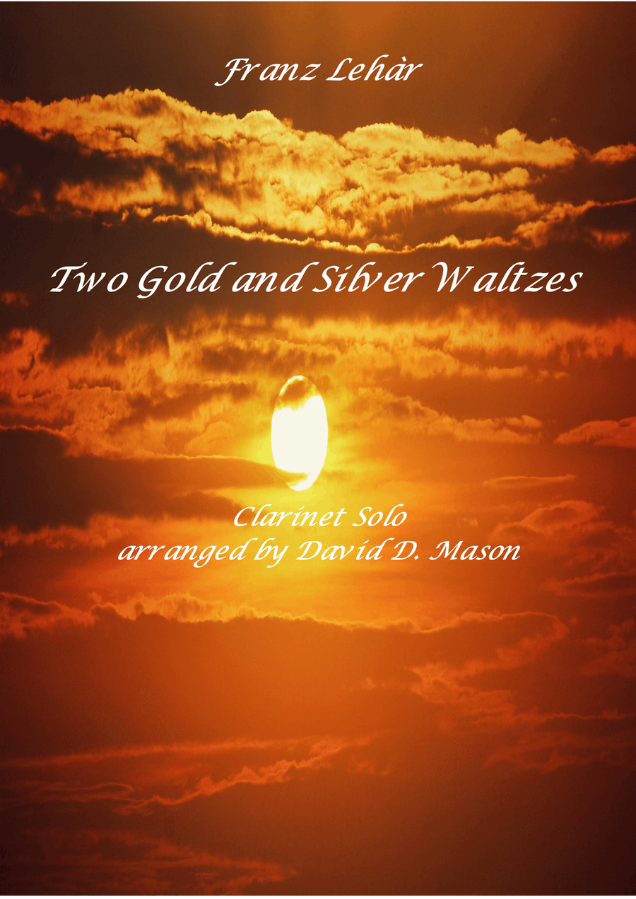 Two Gold and Silver Waltzes B-Flat Clarinet scores gallery preview page 1
