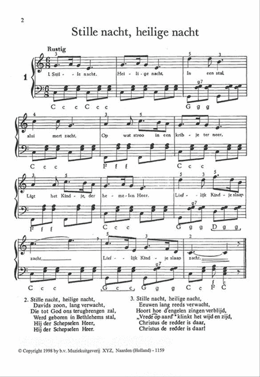 Kerstliederen Kerstliederen Accordion scores gallery preview page 2