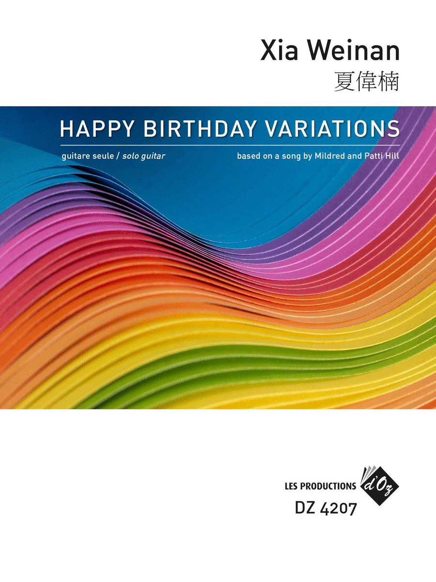 Happy Birthday Variations Classical Guitar scores gallery preview page 1
