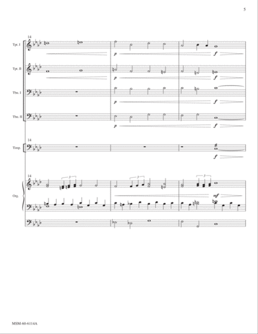 Thy Strong Word Did Cleave the Darkness Choir scores gallery preview page 5