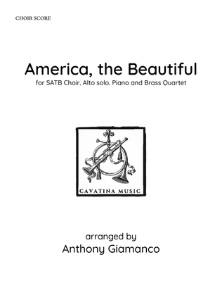 AMERICA, THE BEAUTIFUL - SATB Choir score