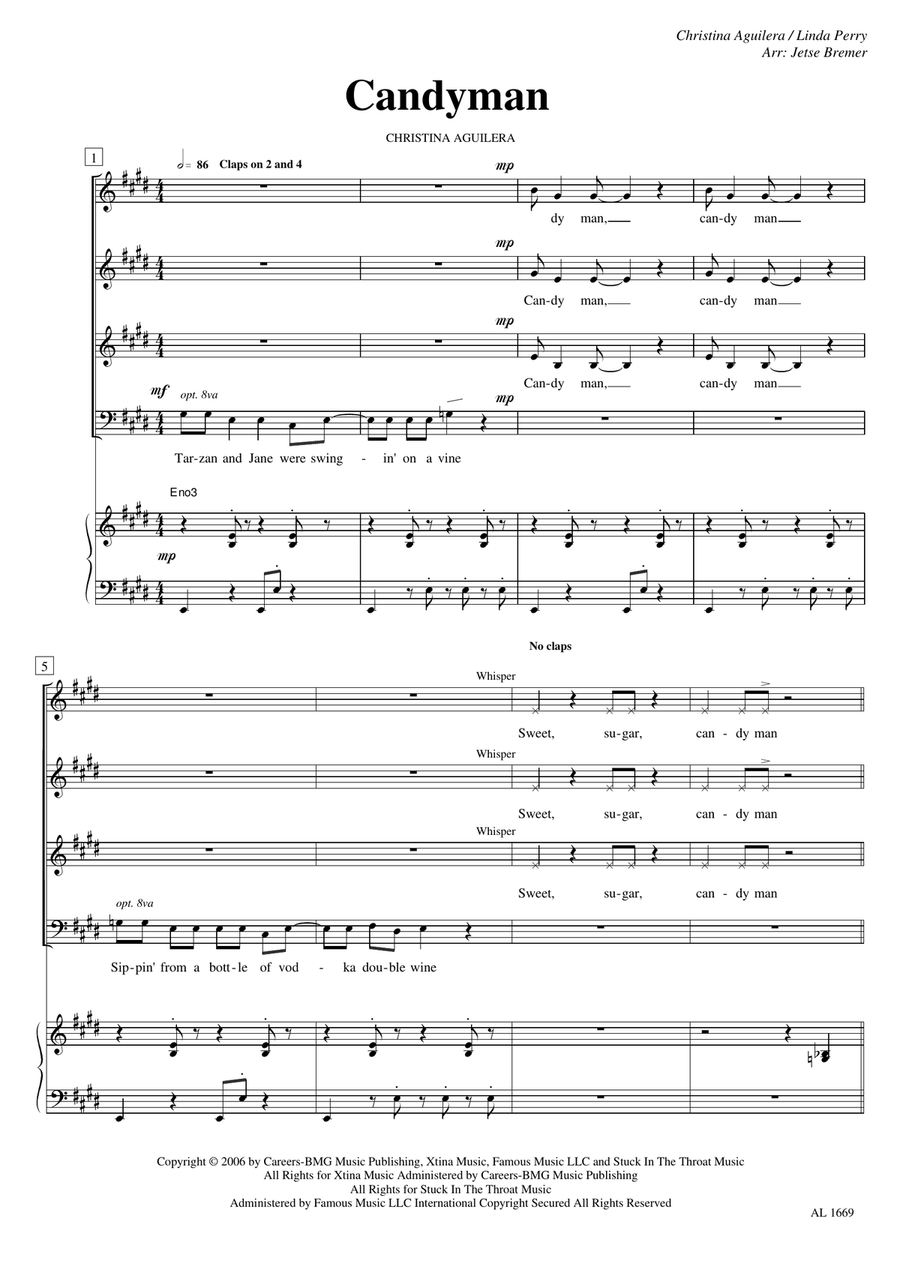 Candyman 3-Part scores gallery preview page 1