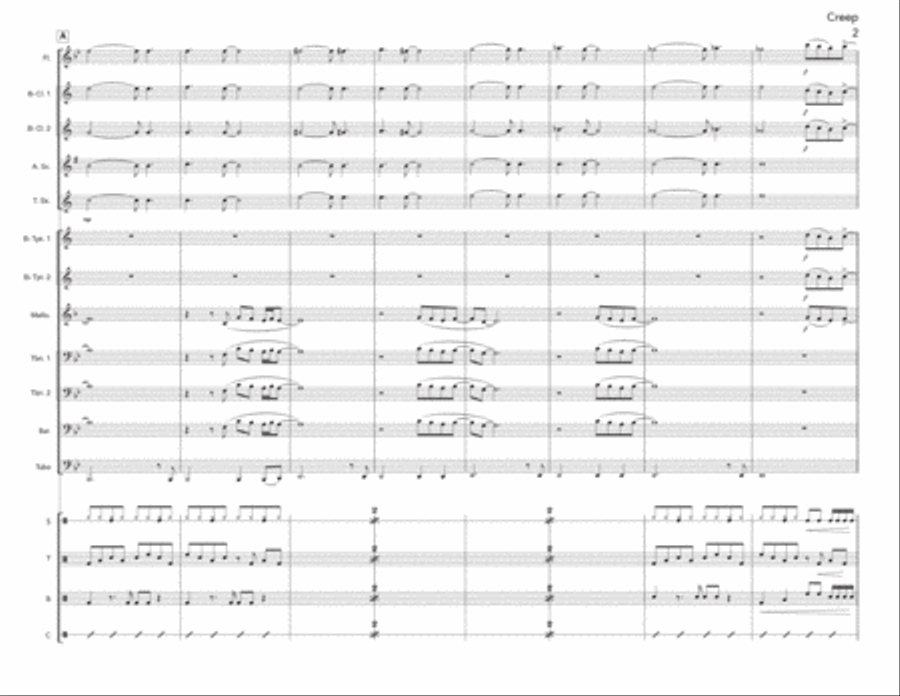 Creep Creep Marching Band scores gallery preview page 3