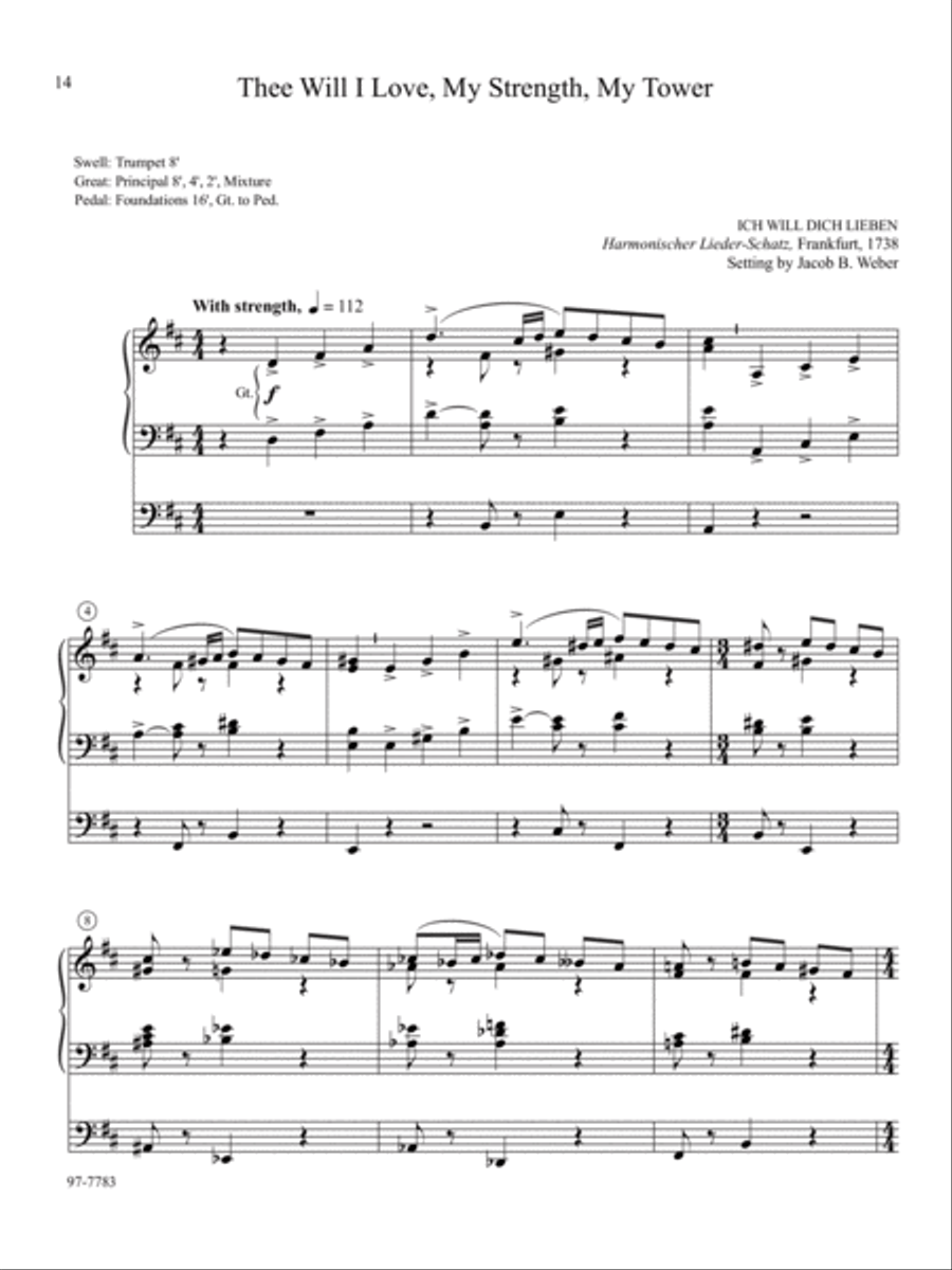 Soli Deo Gloria: Eight Distinctive Chorale Preludes for Every Organist, Set 4 Organ scores gallery preview page 6