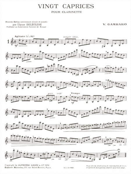 Twenty Caprices (clarinet)