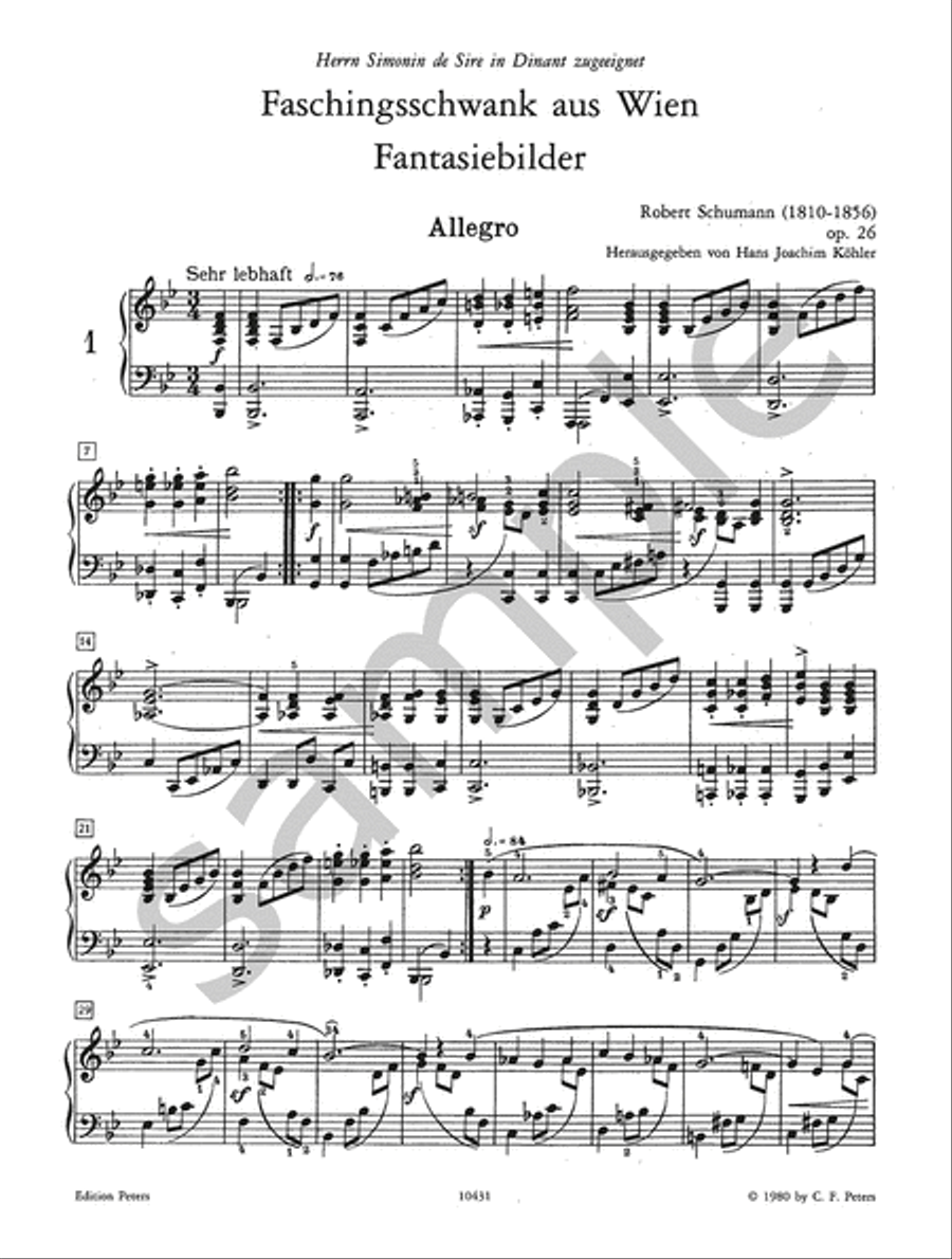Faschingsschwank aus Wien (Carnival of Vienna Piano scores gallery preview page 3