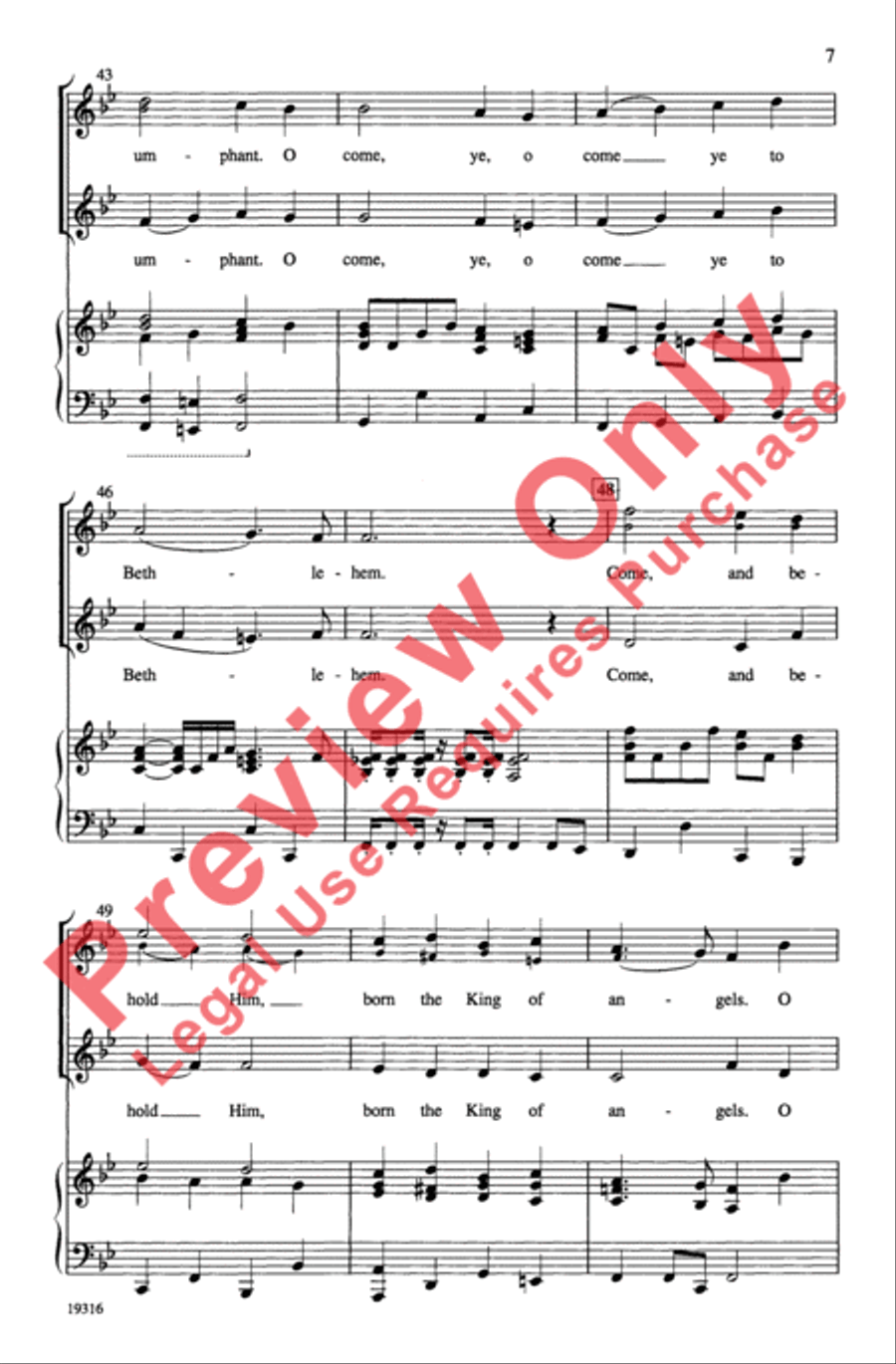 Joy: A Medley of Carols 2-Part scores gallery preview page 7