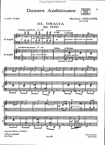 Gracia No. 3 of Danses Andalouses