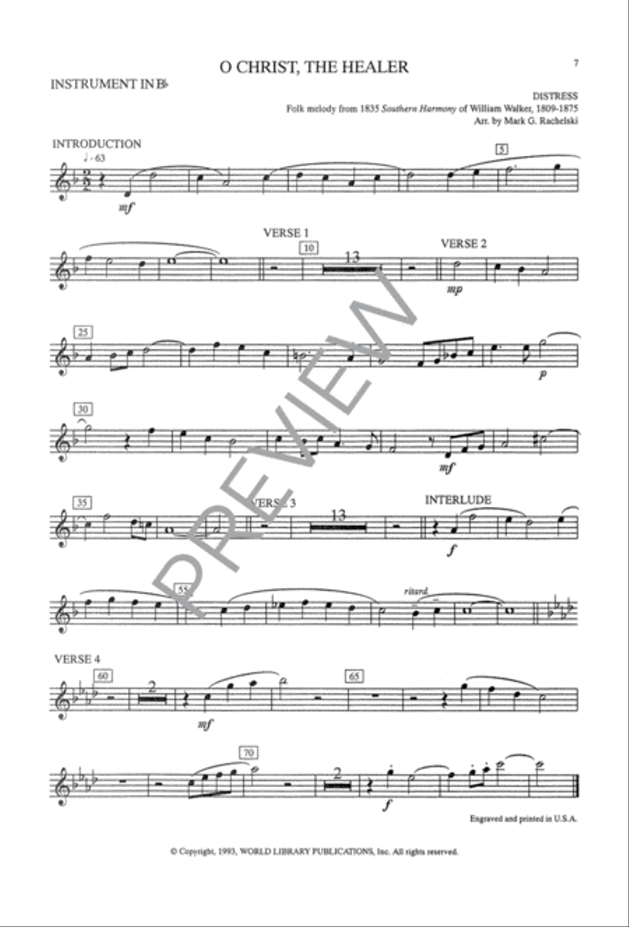 O Christ the Healer We Have Come 4-Part scores gallery preview page 8
