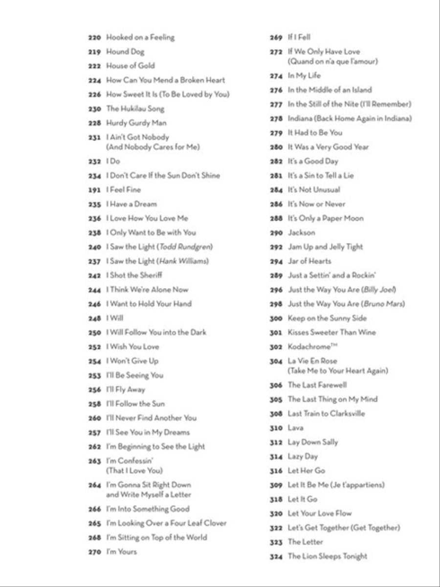 The Ultimate Ukulele Fake Book Piano scores gallery preview page 4