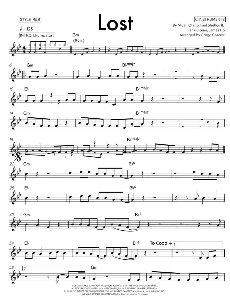 Lost Easy Piano scores gallery preview page 1