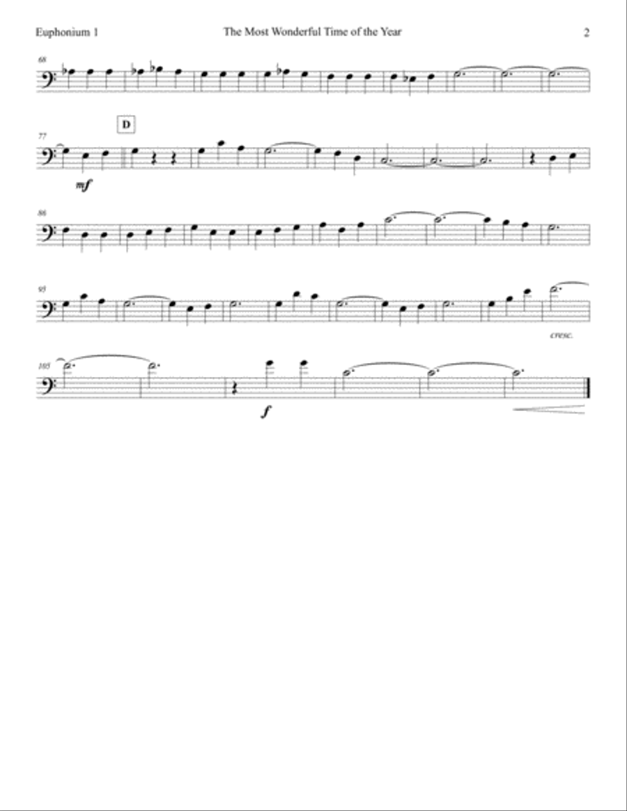 The Most Wonderful Time Of The Year Brass Ensemble scores gallery preview page 6
