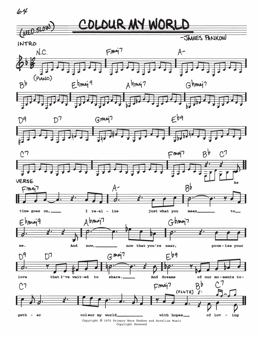 Colour My World Voice scores gallery preview page 1