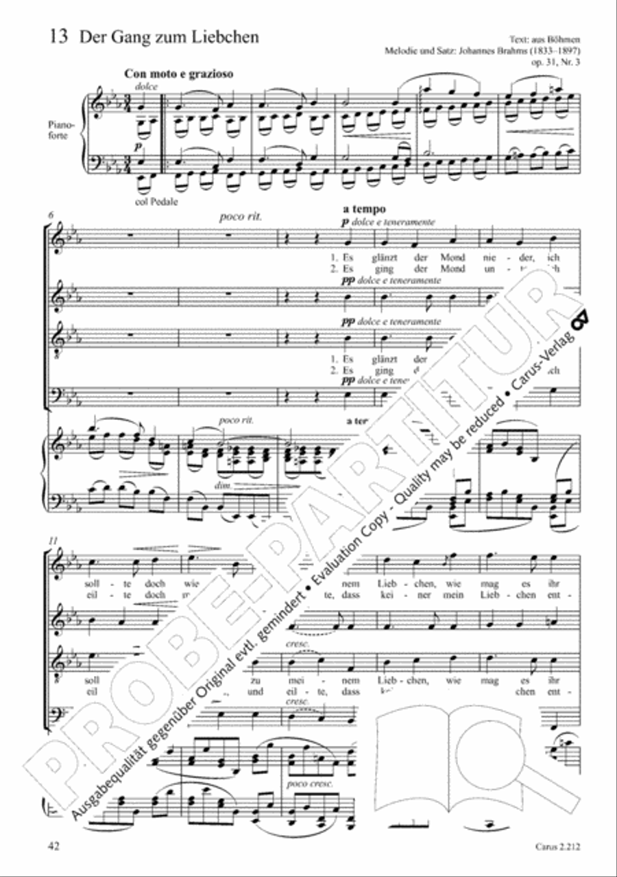 Love songs. Choral collection with CD 4-Part scores gallery preview page 34