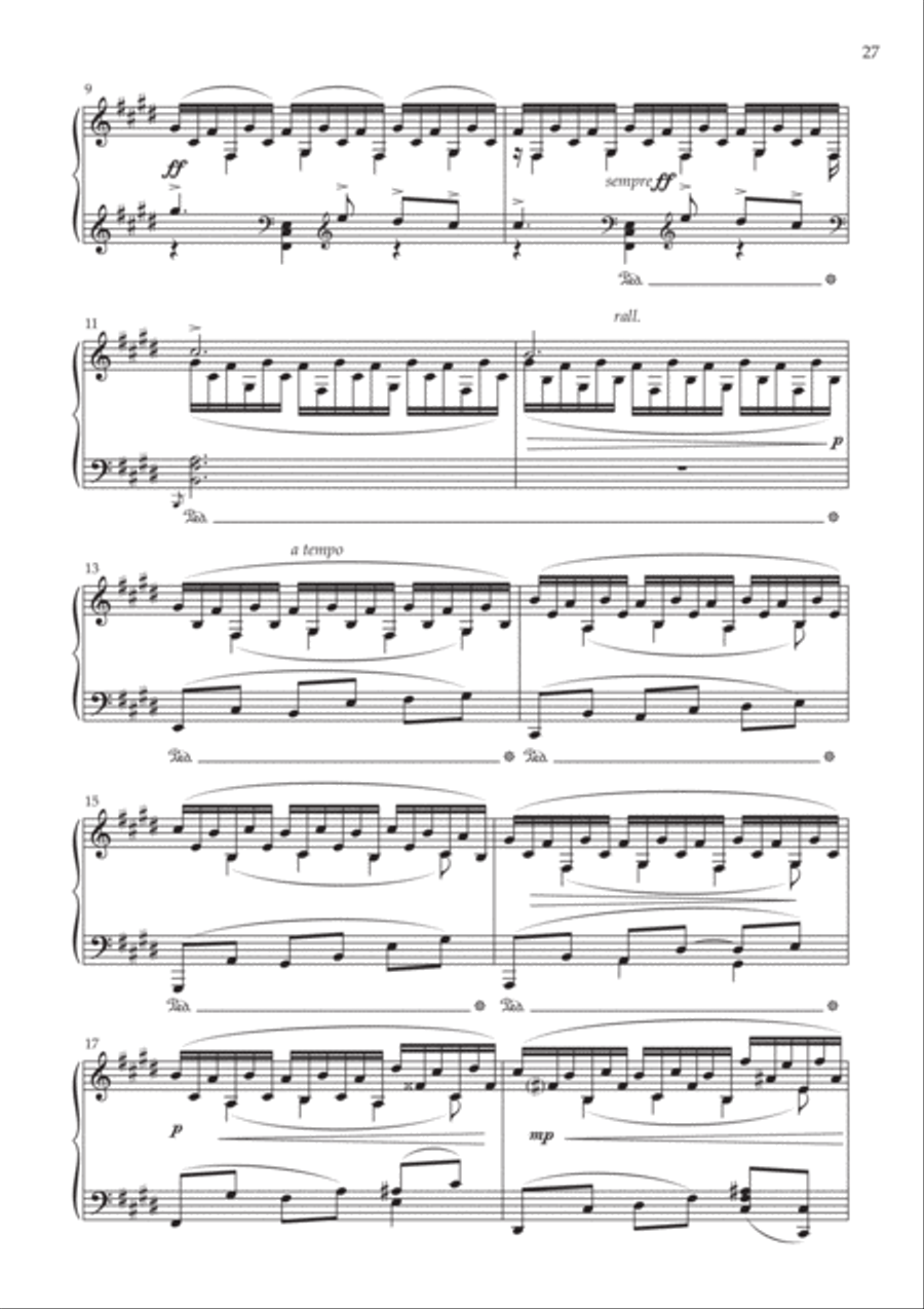 Three Concert Studies, Op. 7 Piano Method scores gallery preview page 9
