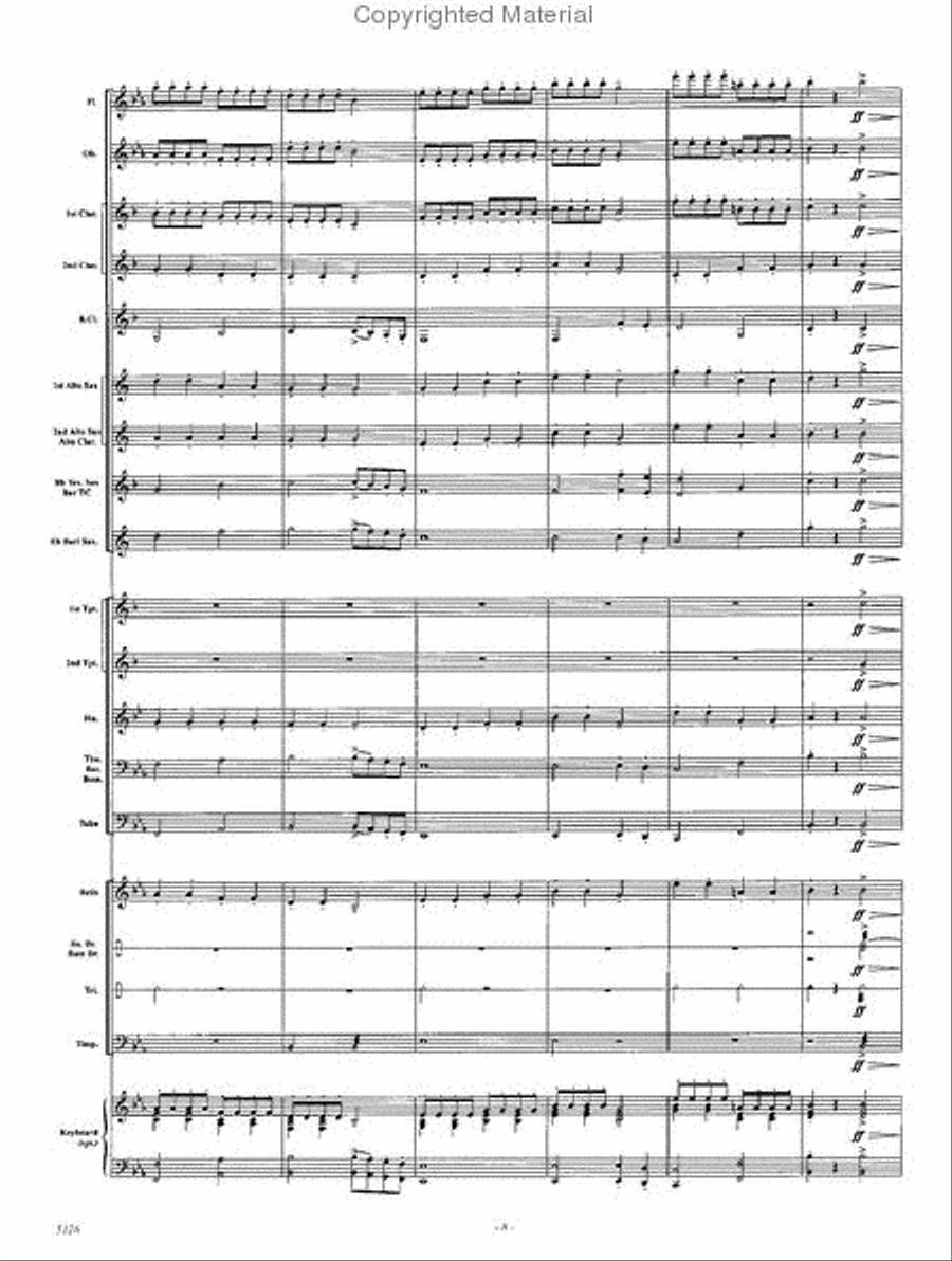 Surprise Symphony, 2nd movement Concert Band scores gallery preview page 7