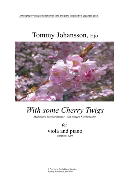 With Some Cherry Twigs -viola&piano image number null