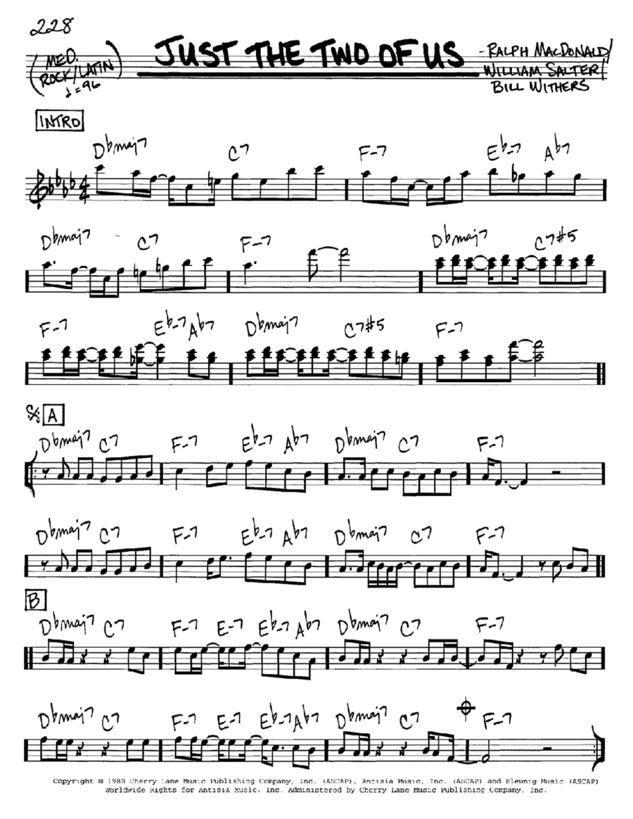 Just The Two Of Us Piano scores gallery preview page 1
