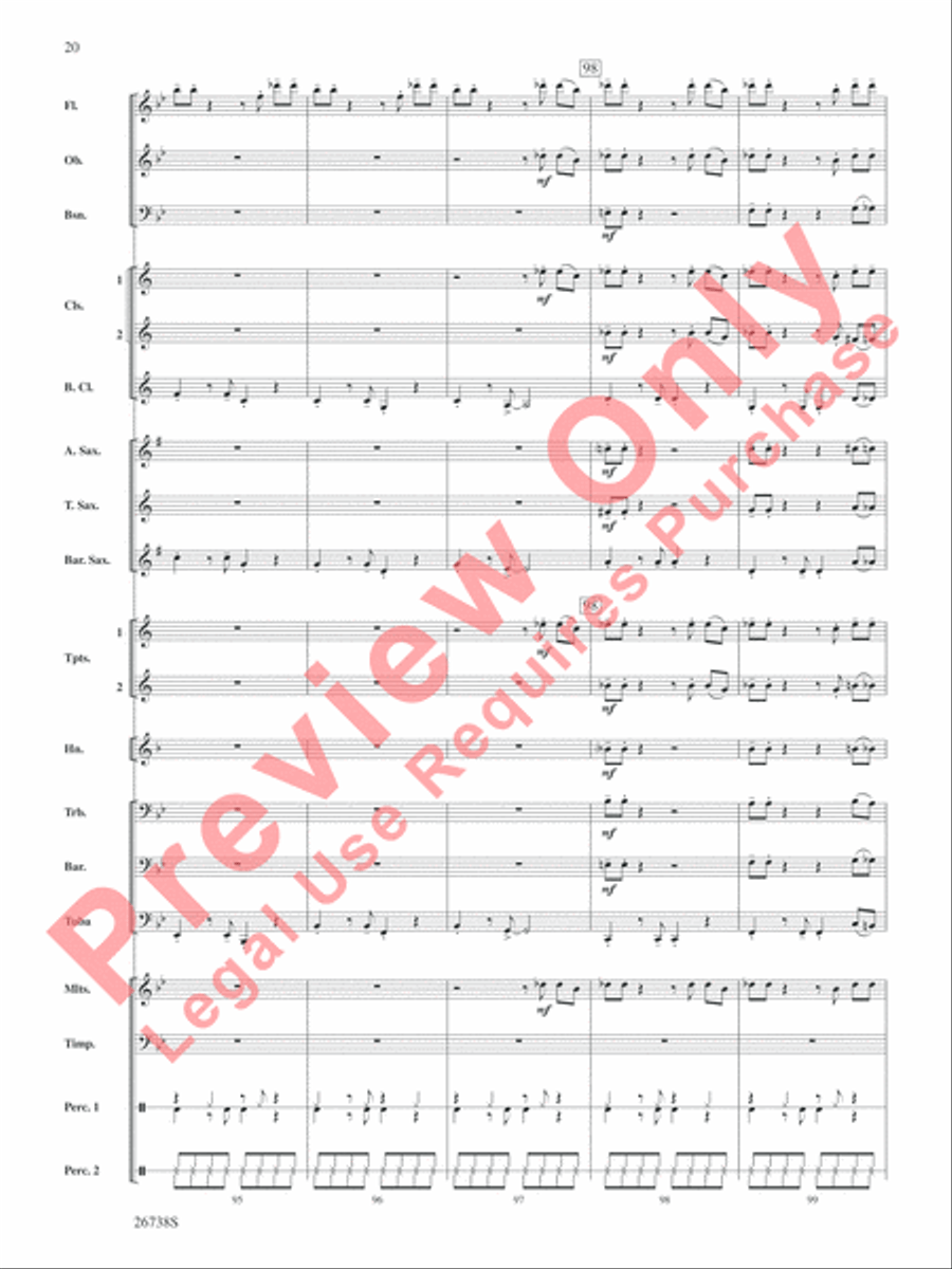 Superheroes R Us Concert Band scores gallery preview page 21
