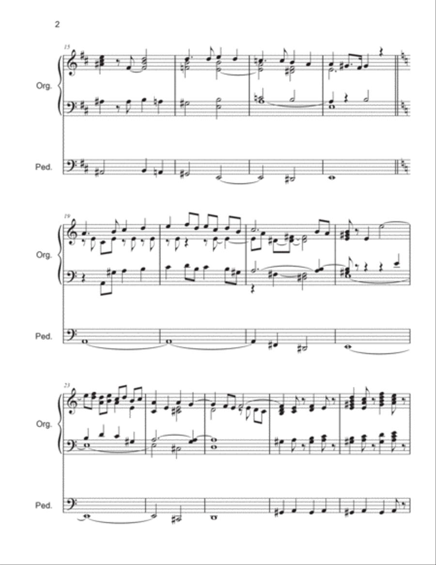 Exultate Jubilate for organ by Mark Andersen Organ Solo scores gallery preview page 3