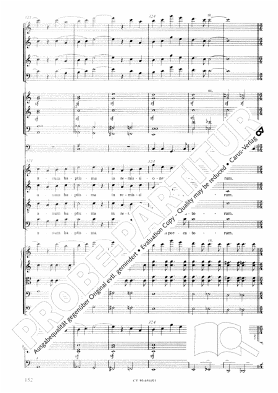 Mass in A Major (2 versions) STB scores gallery preview page 163