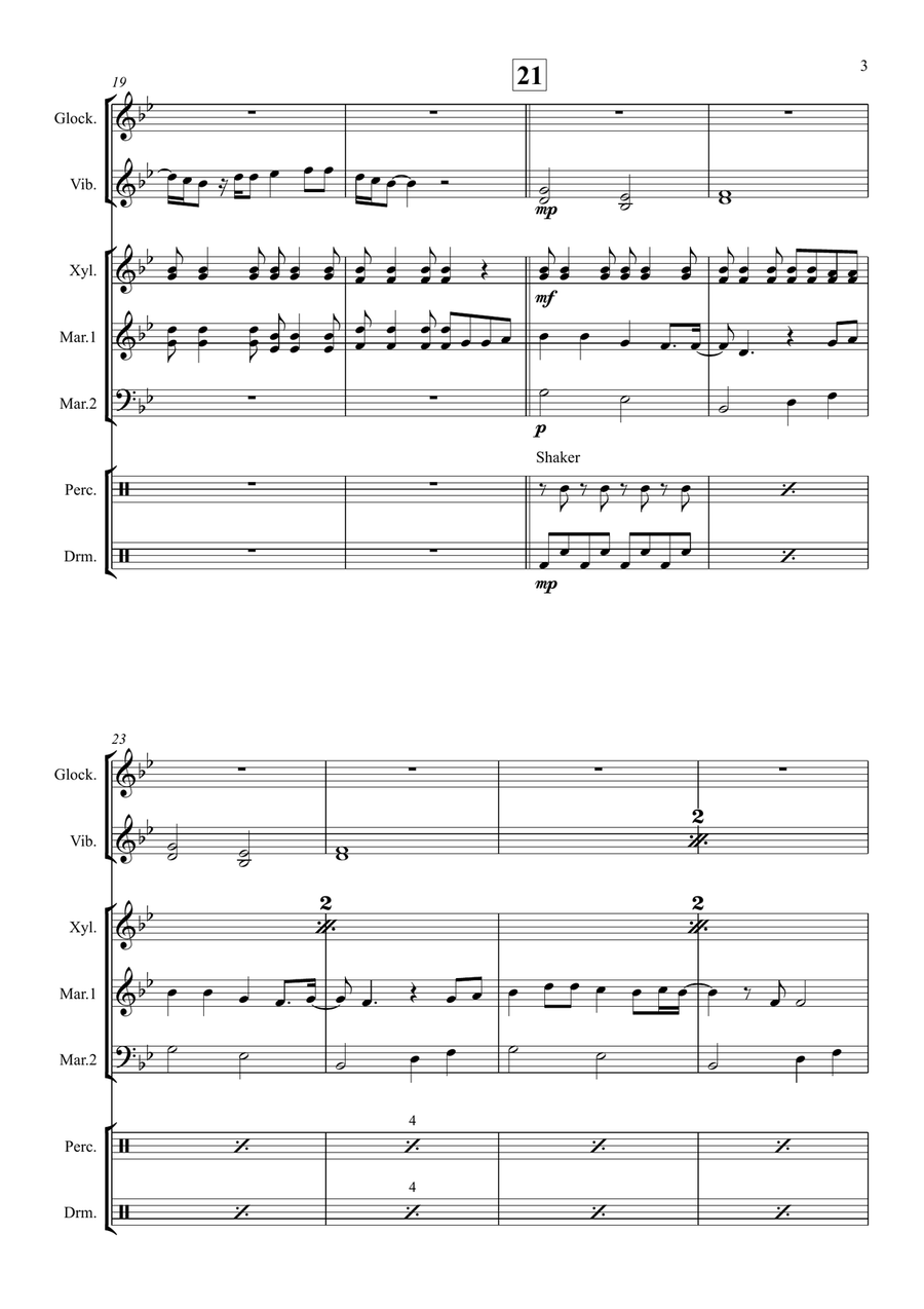 Wake Me Up Wake Me Up Percussion Ensemble scores gallery preview page 5